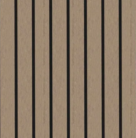 Panel Haus Premium Wide Slat 3-sided Wood Veneer Walnut Acoustic Wall Panel - 240cm x 30cm (2 pack)