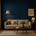 Panel Haus Colour Blue Acoustic Slat Wall Panel - 240cm x 32cm (2 Pack)